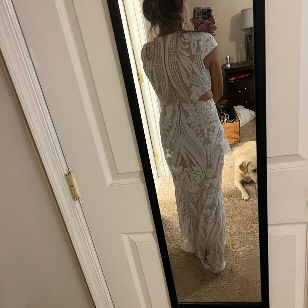 Ball dress- white sequin